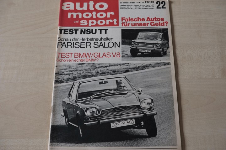 Deckblatt Auto Motor und Sport (22/1967)